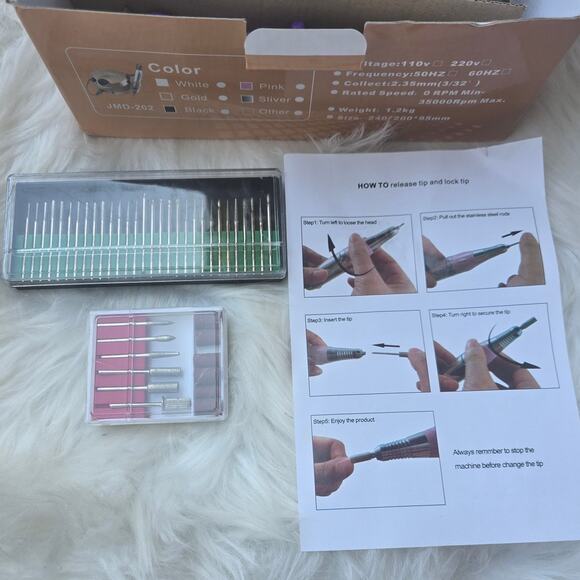 RoHS JMD -202 Electric Nail Drill Armor Removal, Exfoliation and Polishing - Picture 5 of 6